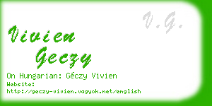 vivien geczy business card